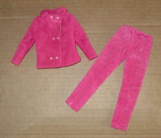 Japanese Exclusive BARBIE Pink Velvet Pantsuit 2615 2