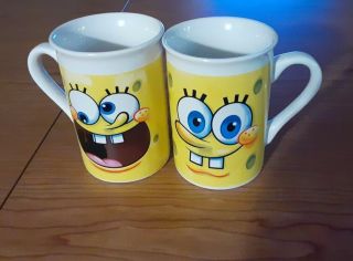 Spongebob Square Pants Coffee Mug Or Tea Cup 2 - Sided - 2012 Viacom