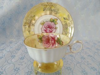 Royal Halsey Lusterware Tea Cup And Saucer
