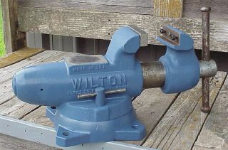Vintage 3 1/2 " Wilton Bullet Vise 350 Machinist Blacksmith Tool Schiller Park