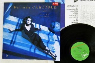 Belinda Carlisle Heaven On Earth Virgin Vjl - 28029 Japan Promo Vinyl Lp