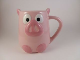 Tag Pig Coffee Mug Pink Piggy Shaped Figurative Swine Collectible Ceramic 3d Cup