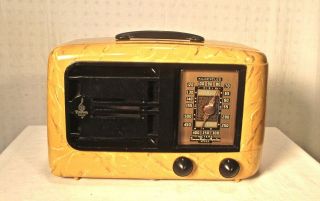Antique Emerson Vintage Bakelite Catalin Colors Tube Radio Restored And