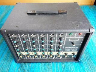 Roland VX - 125 Analog Stereo Mixer / Amplifier - 80 ' s Vintage - D419 3