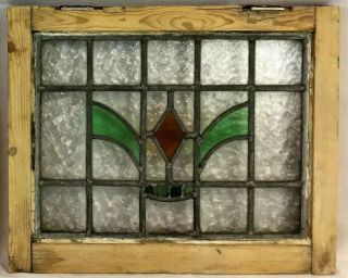 Antique Vintage Arts & Crafts Stained Glass Chicago Bungalow Window c1920 3