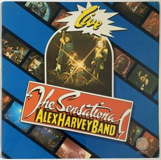 The Sensational Alex Harvey Band Live Lp Vertigo Spaceship Uk 1975 Pro Cleaned