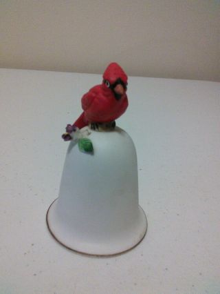 Lefton China Hand Painted Cardinal Bell 3