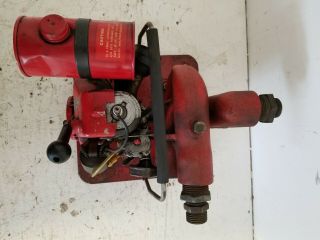 Vintage Small Portable Ohlsson & Rice 1hp Hobby Gas Engine w/ Kenco Water Pump 3