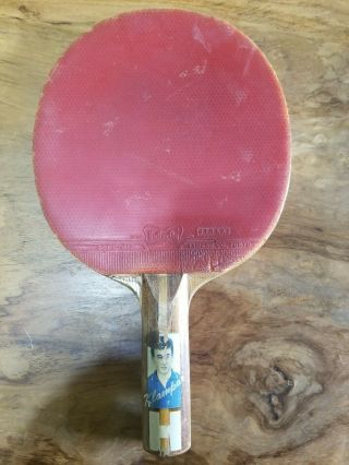 Very Rare Vintage Klampar Butterfly Ping Pong Table Tennis Paddle