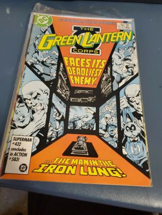 Green Lantern Corps 204 Cgc 9.  8 Dc 1986 Man In The Iron Lung