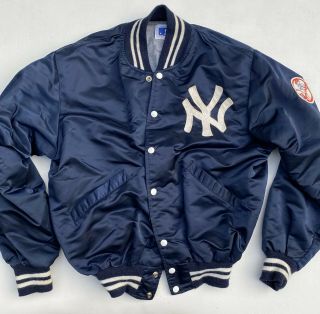 Vintage Baseball Jacket Officially Licensed Mlb York Yankees Dugout Ny
