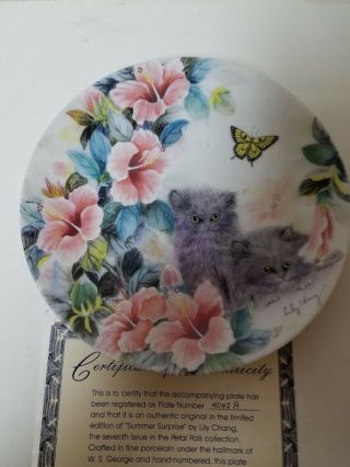 Collector Plate Bradford Exchange Summer Surprise Lily Chang