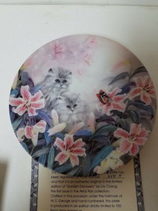 Collector Plate Bradford Exchange Flowering Fascination Lily Chang