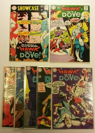Complete Hawk And Dove Run By Ditko.  Showcase 75 And 1 2 3 4 5 6