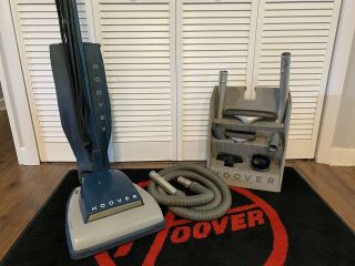 Vintage Hoover Model 63 Vacuum Cleaner With Attachments