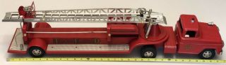 Vintage Tonka Tfd No.  5 Aerial Ladder Fire Truck - Paint