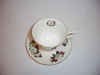 Vintage Tea Cup and Saucer The Fruit of the Spirit is Love Bone China Flower 3