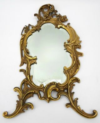 Vintage/antique Victorian B&h 3586 Bradley & Hubbard Brass Silver Mirror