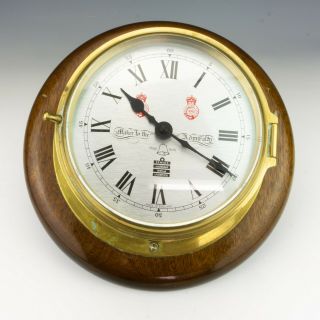 Vintage Sewills Maker To The Admiralty - Brass Mounted Maritime Ships Clock