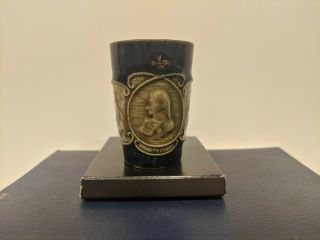 1905 Lord Nelson Miniature Tumbler - Royal Doulton Stoneware - Trafalgar Centenary
