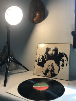Led Zeppelin Iii Lp Album Sd 7201 Vinyl Vg/vg,