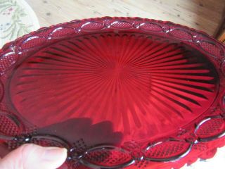 VINTAGE AVON 1876 CAPE COD RUDY RED OVAL SERVING PLATTER 13 1/2 X 10 1/2 