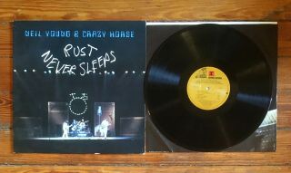 Neil Young: Rust Never Sleeps Lp Vinyl W/ Inner Sleeve Nm/vg Reprise/wb 1979