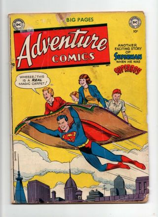 Adventure Comics 156 Vintage Dc Comic Superboy Superman Action Golden Age 10c