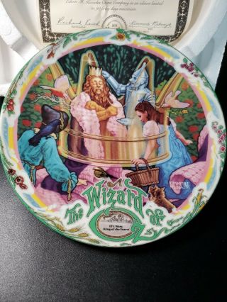 The Wizard Of Oz If I Were King Of The Forest Musical Plate
