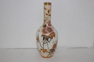 Antique Hand Painted Royal Bonn Porcelain 12.  5 " Floral Vase