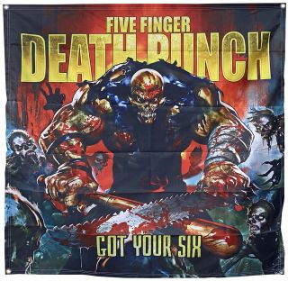Five Finger Death Punch Got Your Six Flag Poster 4x4 Ft Banner