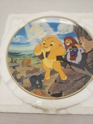 The Lion King “the Circle Of Life” Collector Plate The Bradford Exchange.