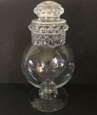 Antique Vintage Apothecary Drugstore Show Globe Candy Display Jar 11”