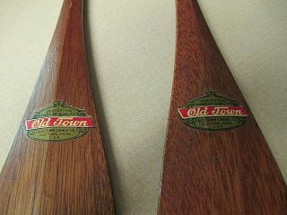 Two Vintage Old Town Canoe Souvenir Salesman Sample Canoe Paddle 19 "
