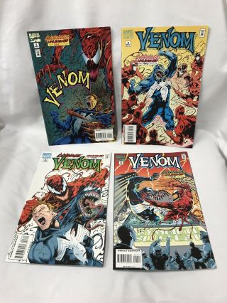 Venom Carnage Unleashed 1 - 4 Complete Set Marvel Comics 1995