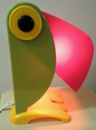 Vtg Toucan Bird Parrot Retro Pop Art Table Lamp 1999 Dayton Hudson Brands,  Inc