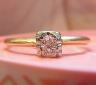 14k Ring O Romance Antique Vintage Vs Old Mine Cut Diamond Engagement Ring