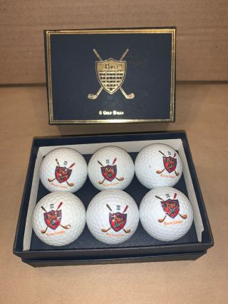 Vtg Polo Ralph Lauren Set Of 6 1 Golf Balls 90 Comp.  Surlyn Cut - Proof.  B2