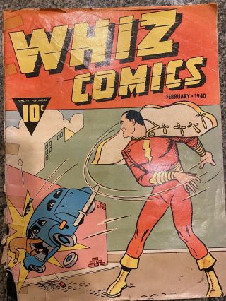 Whiz Comics 1 February 1940 Vol 1 2 Reprint Rare