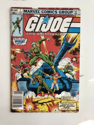 G.  I.  Joe 1 Marvel Comics 1982 Gi Joe Real America Hero Newsstand