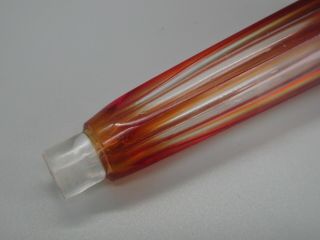 Antique 1800 ' s VICTORIAN ERA RUBY RED CUT GLASS TRAVEL PERFUME SCENT BOTTLE 2