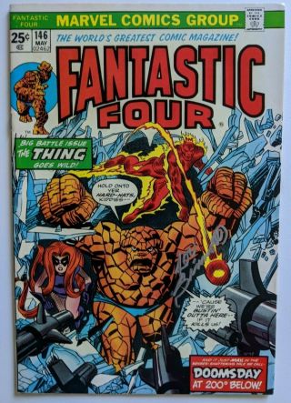 Fantastic Four 146 Signed Joe Sinnott Vf