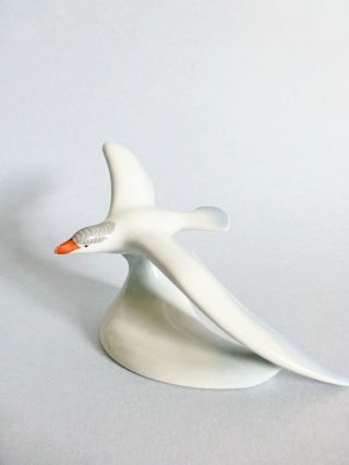 Vintage Hungarian Drasche Porcelain Bird,  Seagull Figurine,  Hand Painted