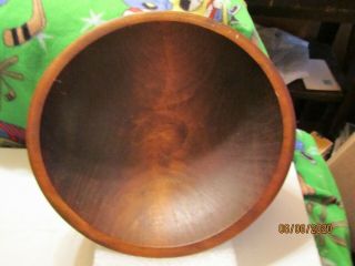 Vintage Weston Bowl Mill 11 " Oval Wooden Fruit Dough Bowl Made In Weston Vt Usa