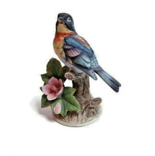 Vintage Andrea By Sadek Bird Figurine Parula Warbler,  8627 Figurine Japan