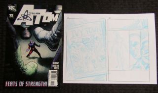 2007 The Atom 12 Mike Norton Blue Pencil 11x8.  5 Page Layouts Vf 8.  0 Hourman