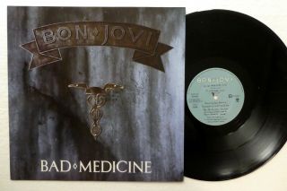 Bon Jovi Bad Medicine 12 " - 1988 Uk Press Hair Metal Rp 1127