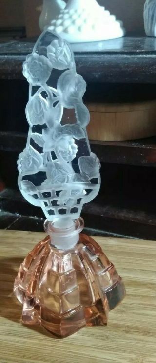 Vintage Irice Czech Glass Perfume Bottle - Simply Stunning
