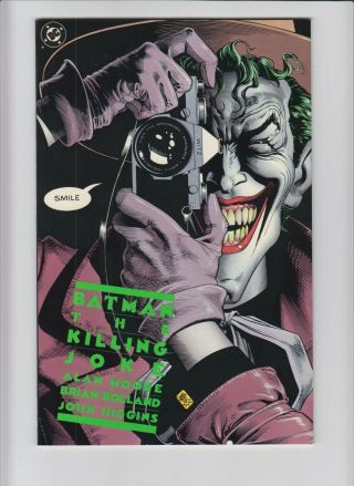 Batman The Killing Joke (dc,  1988) 1st Print Nm - (9.  2) Alan Moore