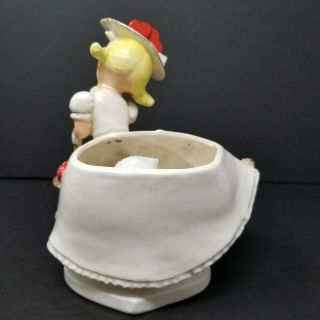 Vintage 1958 SAMSON Import Co.  Valentine Lady Girl Planter Vase figurine Marked 3